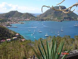 Jonna p ankerpladsen ved Iles des Saintes