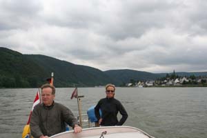 Morfar og Hannelore på Rhinen