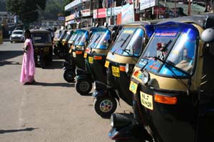 Rickshaws i Munnar